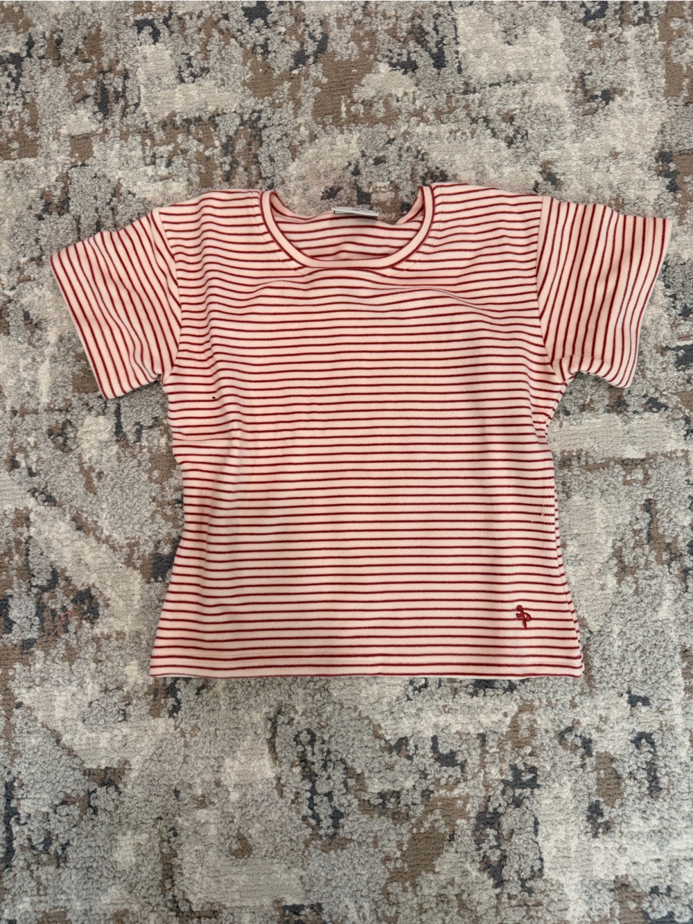 Stretch Mini Tee in Strawberry - Picture 3 of 5